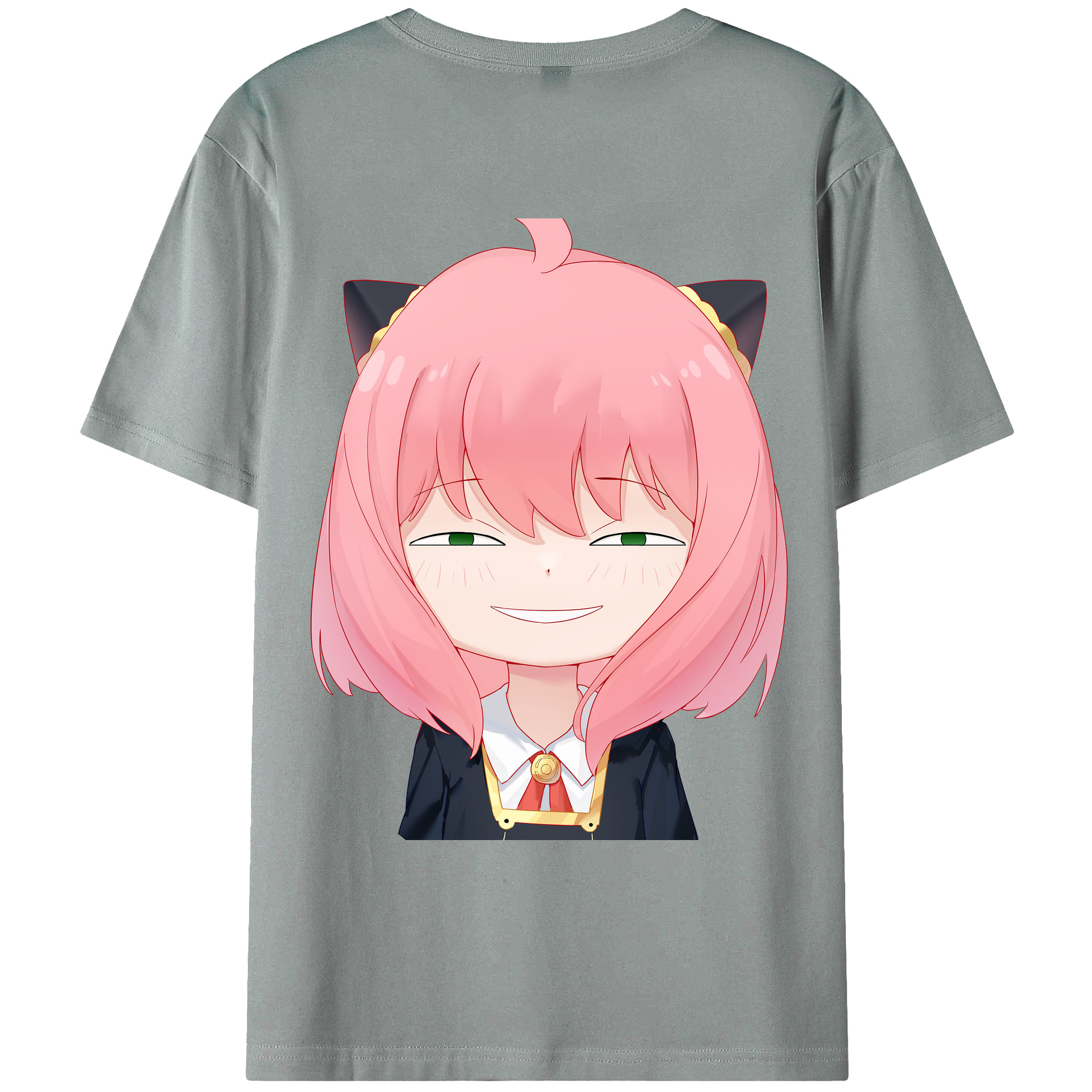 （画像用） SPY×FAMILY间谍家家酒 綿100％ メンズ半袖Tシャツ（バックプリント） 通気性